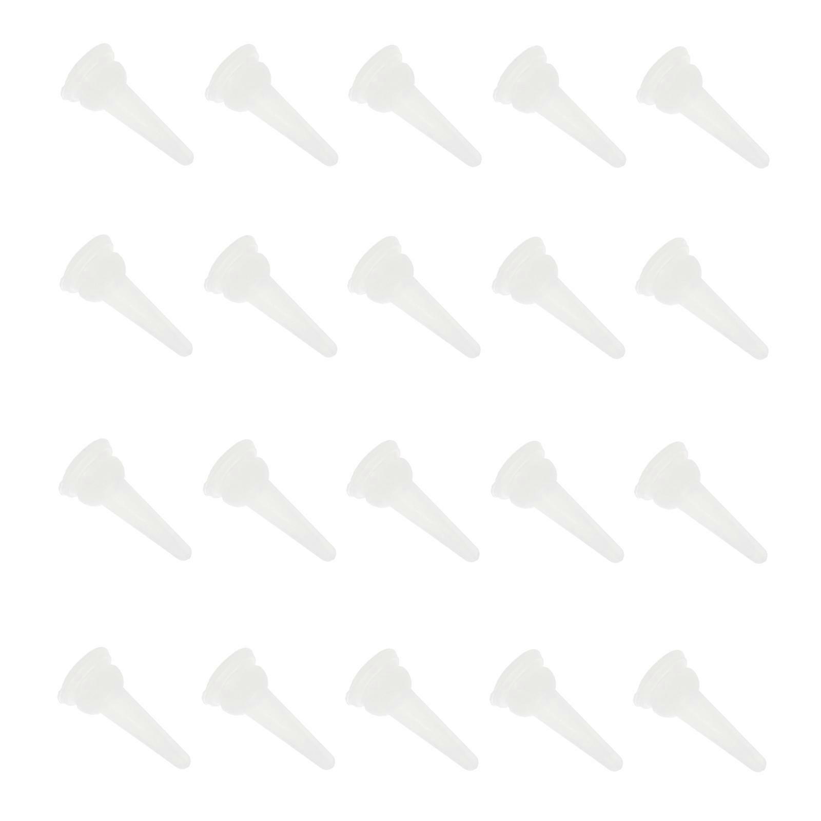 Silicone Pet Feeding Pacifiers for Rabbits and Chinchillas White 40 Pieces