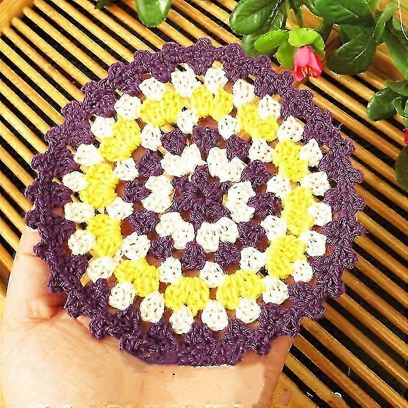 Coaster, Yaratıcı El Yapımı Tığ İşi Dekoratif Bardak Altlıkları, Isı Yalıtım Matı, Haşlanma Önleyici Kaymaz Masa Matı, Mutfak Malzemeleri, Araba Altlığı, Oda Aralığı