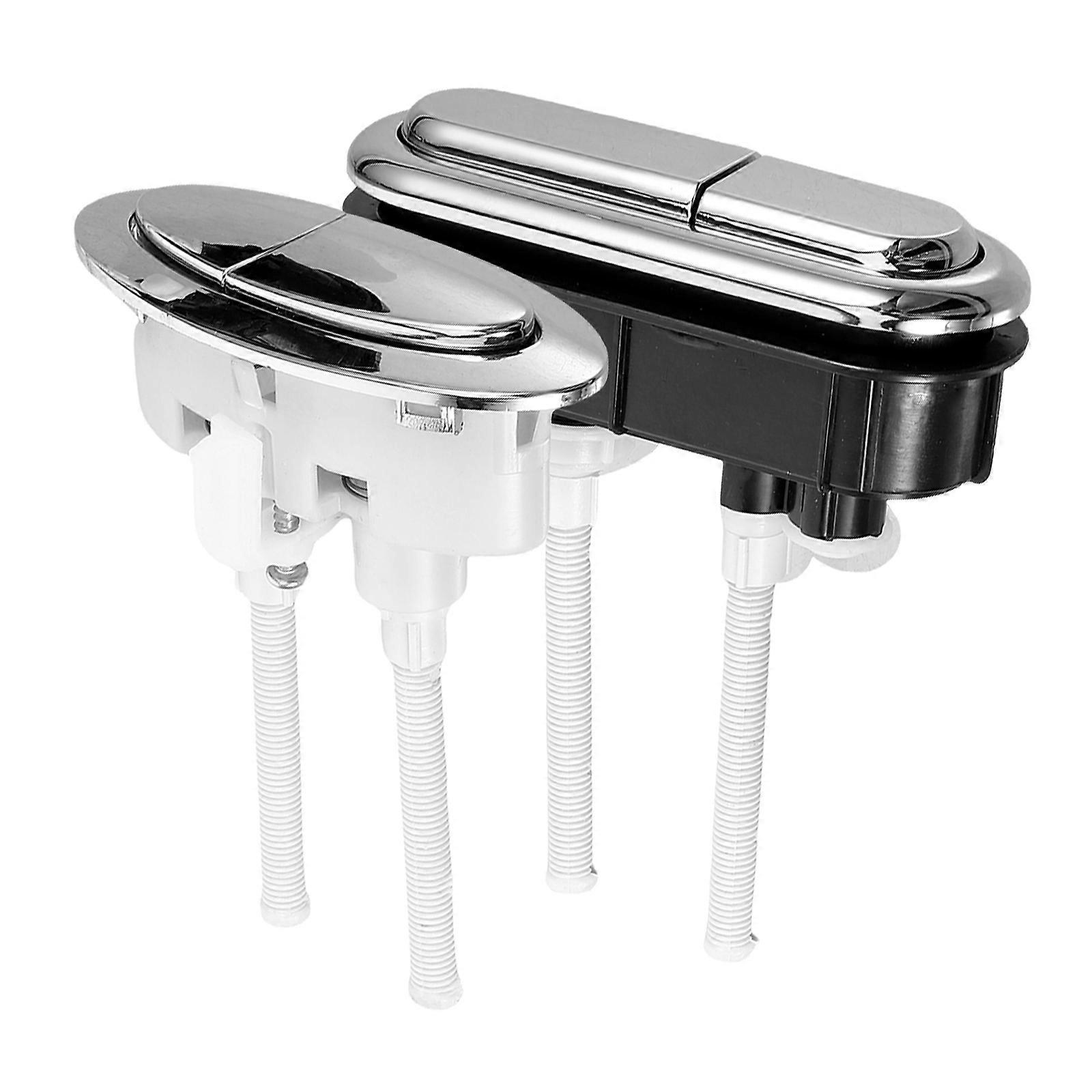 Tank Flush Button Assist Dual Flush Toilet Button Bathroom Use ABS Material Flush 2Set