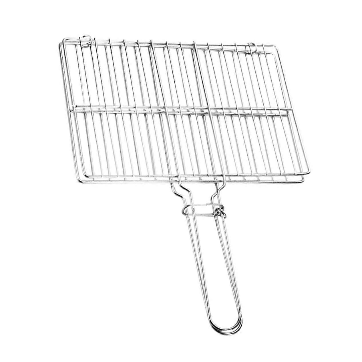 Grill basket for vegetables, nonstick grill net with ergonomic handle for picnics and camping, made of durable and easytoclean material.