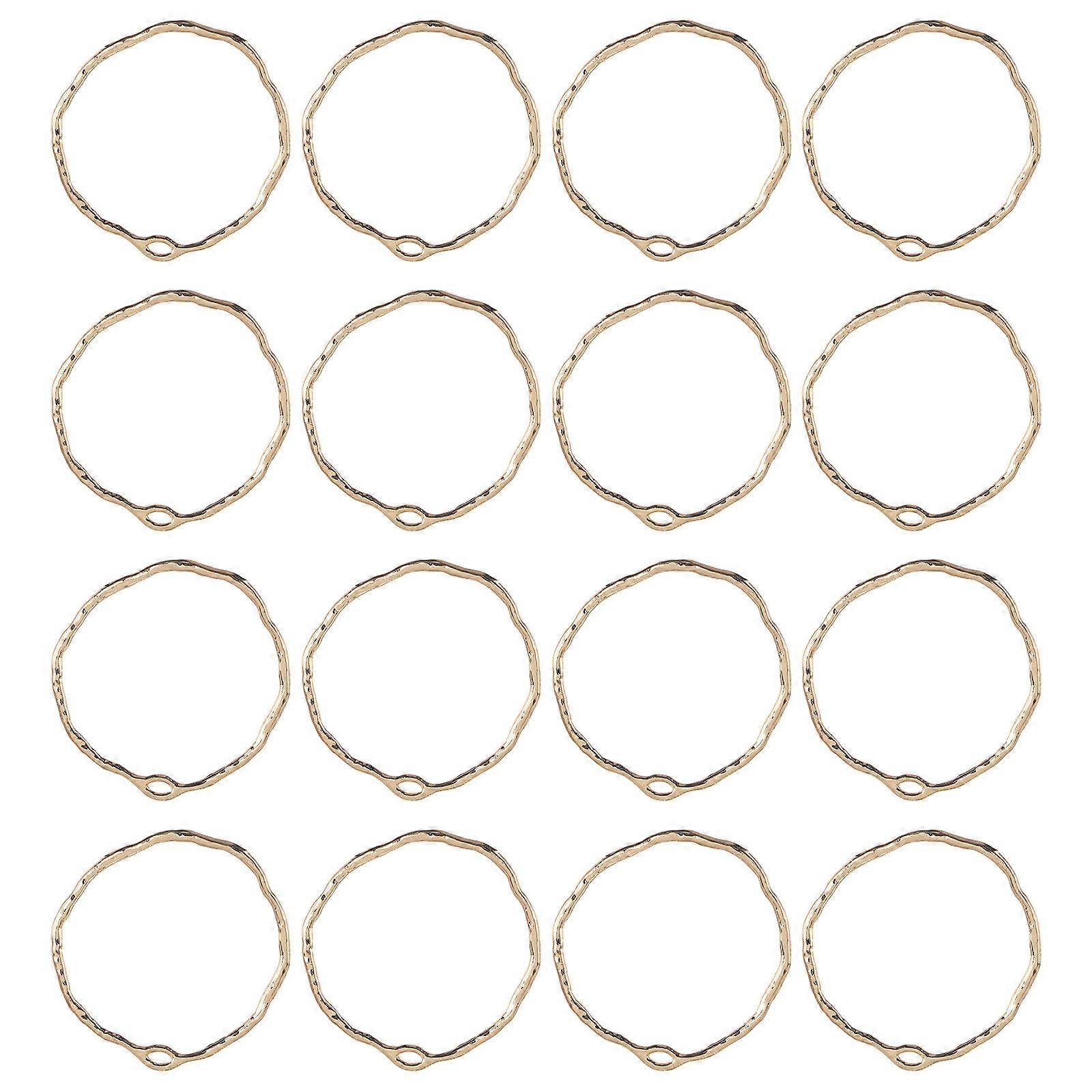 Here's a refined and professional product description based on your input:
 
**20pcs Irregular Round Earrings Pendants – DIY Jewelry Making