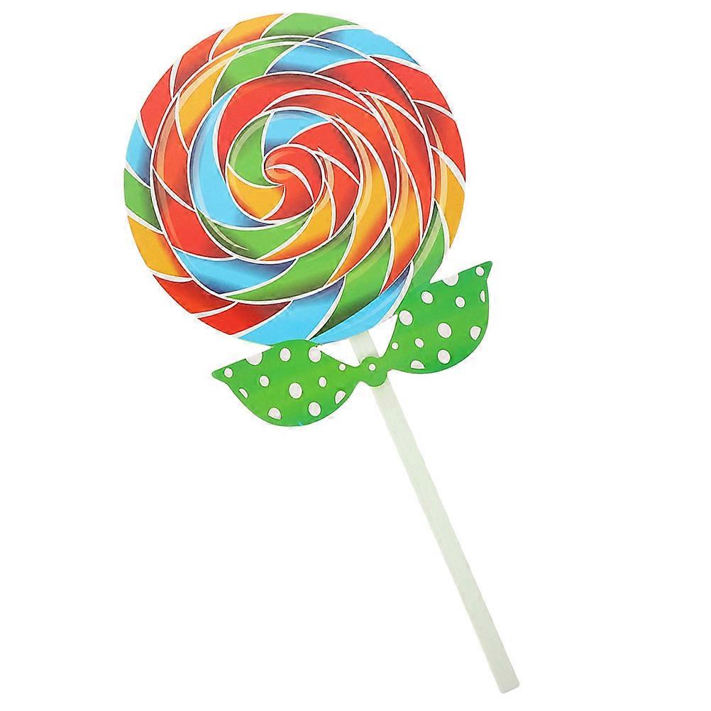 Giant Fake Lollipop Prop for Photo Decor Made of Felt Multi Color and Safe to Use
