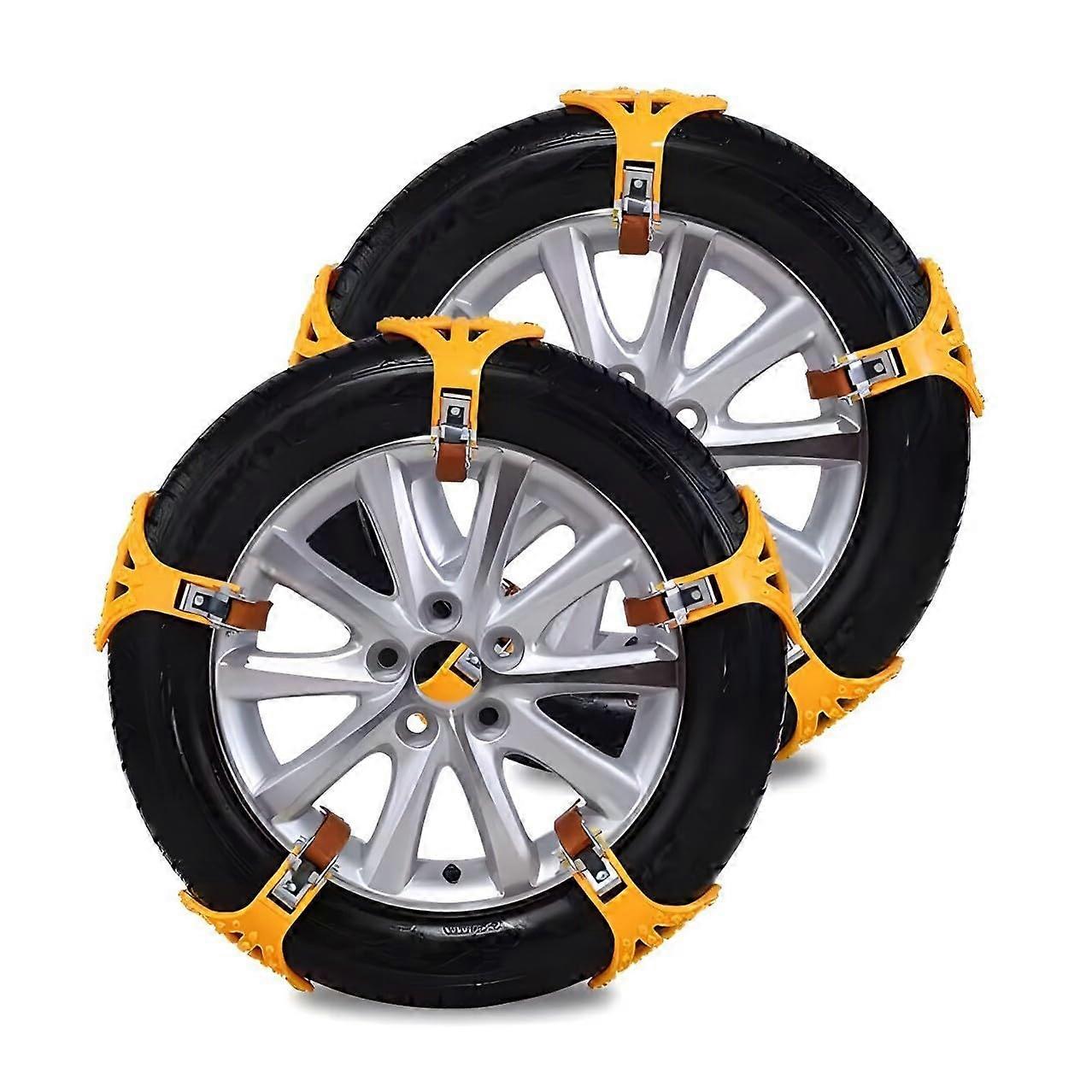 Jagua Series III 19791992 Car Snow Chains for Muddy Roads and Bad Weather, Protects Vehicle Body and Enhances Stability, Pack of 10