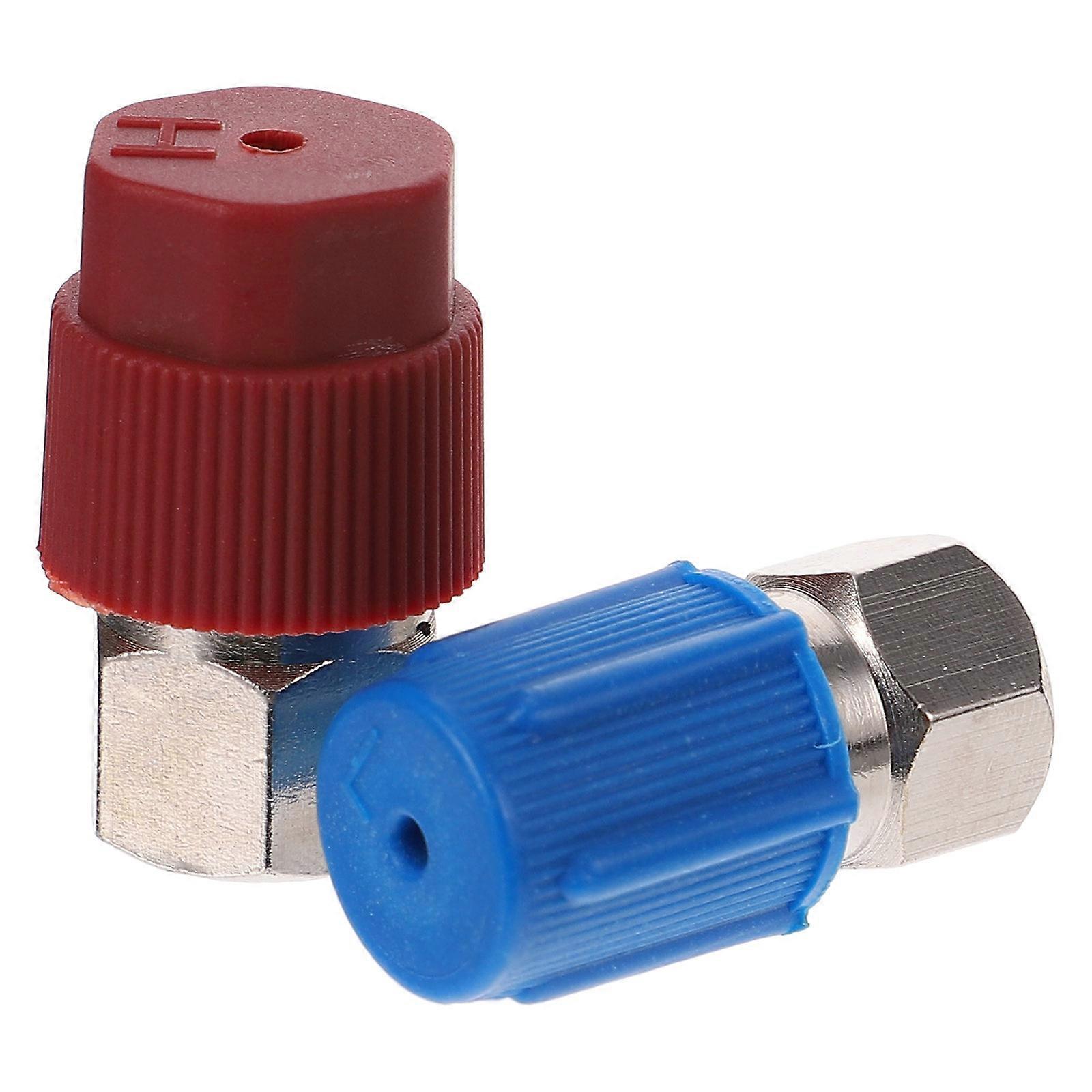 Conversion Adapters Quick Couplers for Technicians and Mechanics Car Air Conditioning High Low Conversion 2Pcs