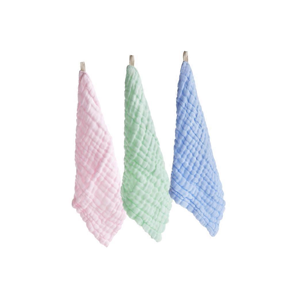 Soft Cotton Hand Towel for Baby Use with Assorted Colors and High Water Absorption 3 Pieces