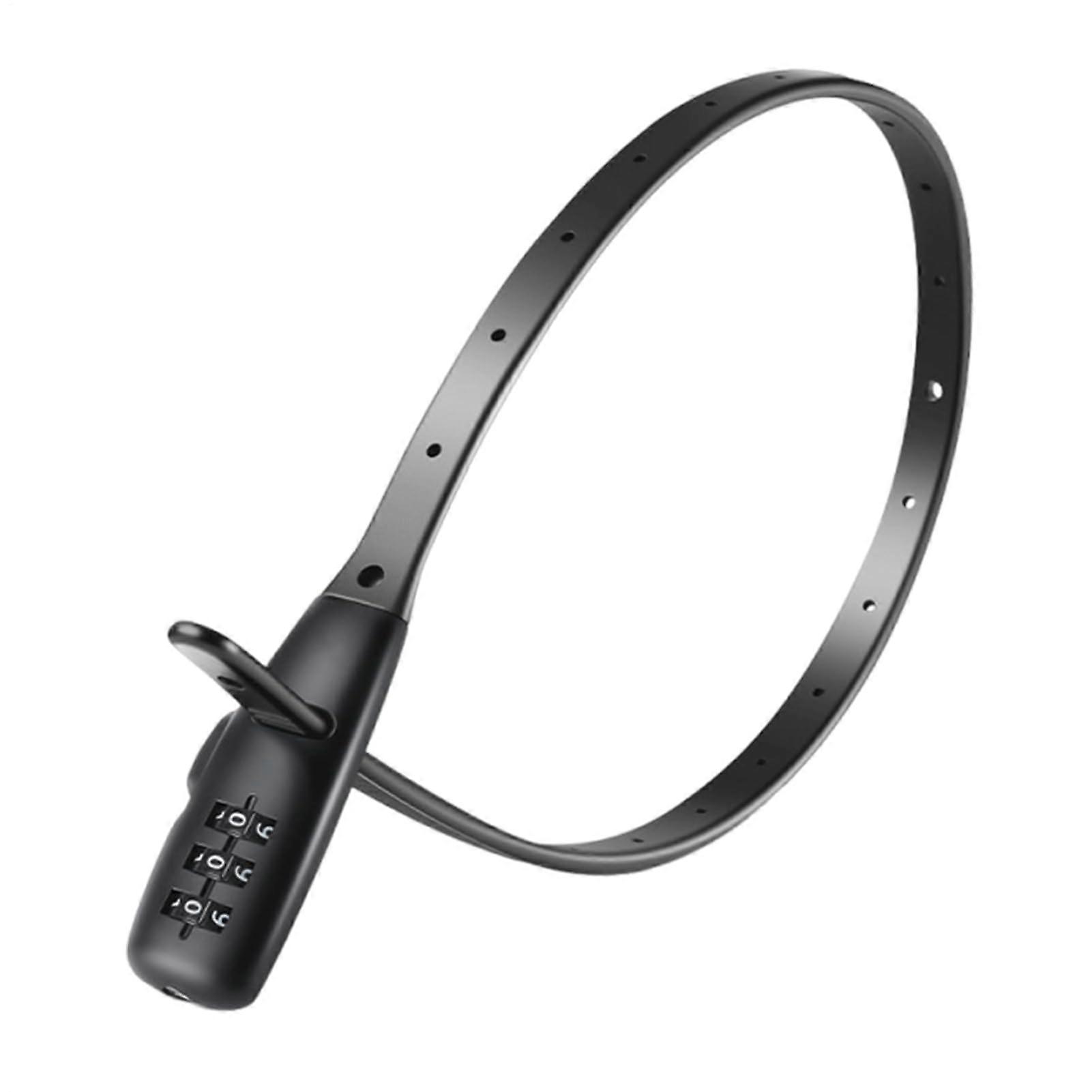 Helm cycle locking cable – wound steel wire with compact travel safety device protective security antitheft