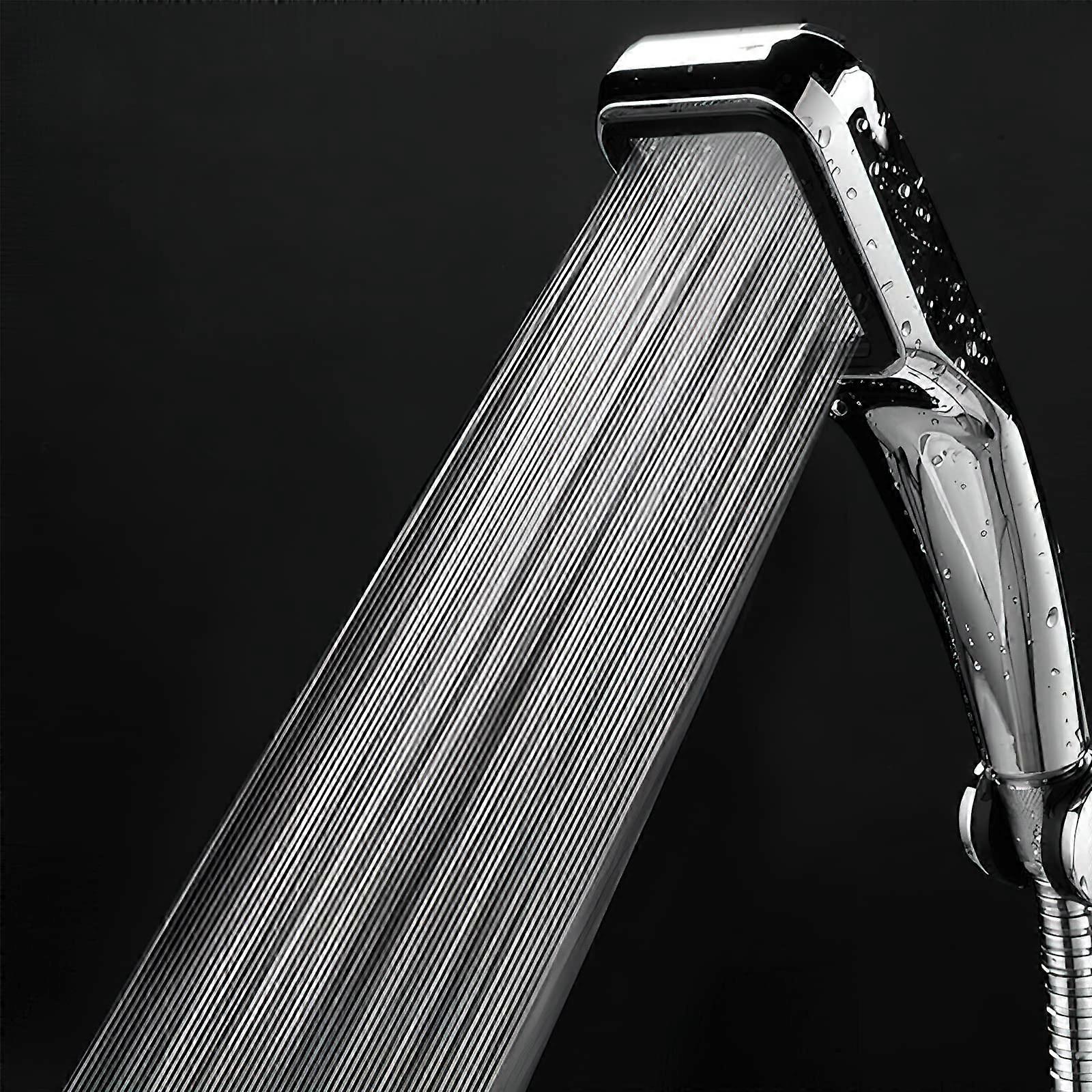Shower Head High Pressure Handheld Water Saving Powerful Universal Fit Compact Design Adjustable Spray Fits Standard Hoses