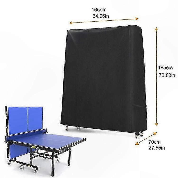 UV ışınlarına dayanıklı masa tenisi örtüsü, 165x70x185cm, iç/dış mekan kullanımı için dayanıklı oxford kumaş koruması