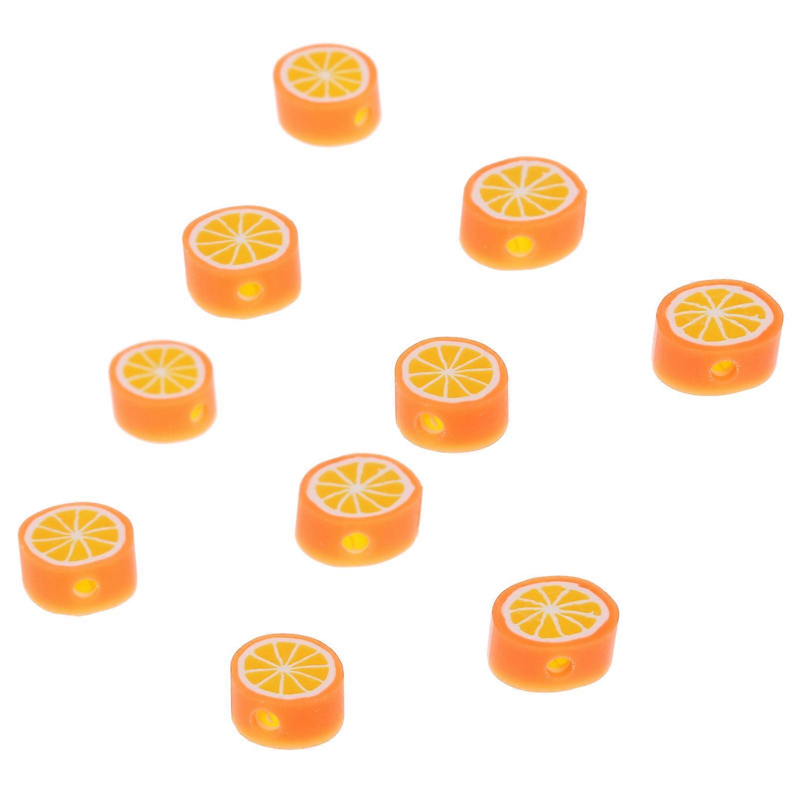 200Pcs Decorative Polymer Clay Beads For Jewelry Making Suitable For Craft Projects And Relaxation In Round Shape