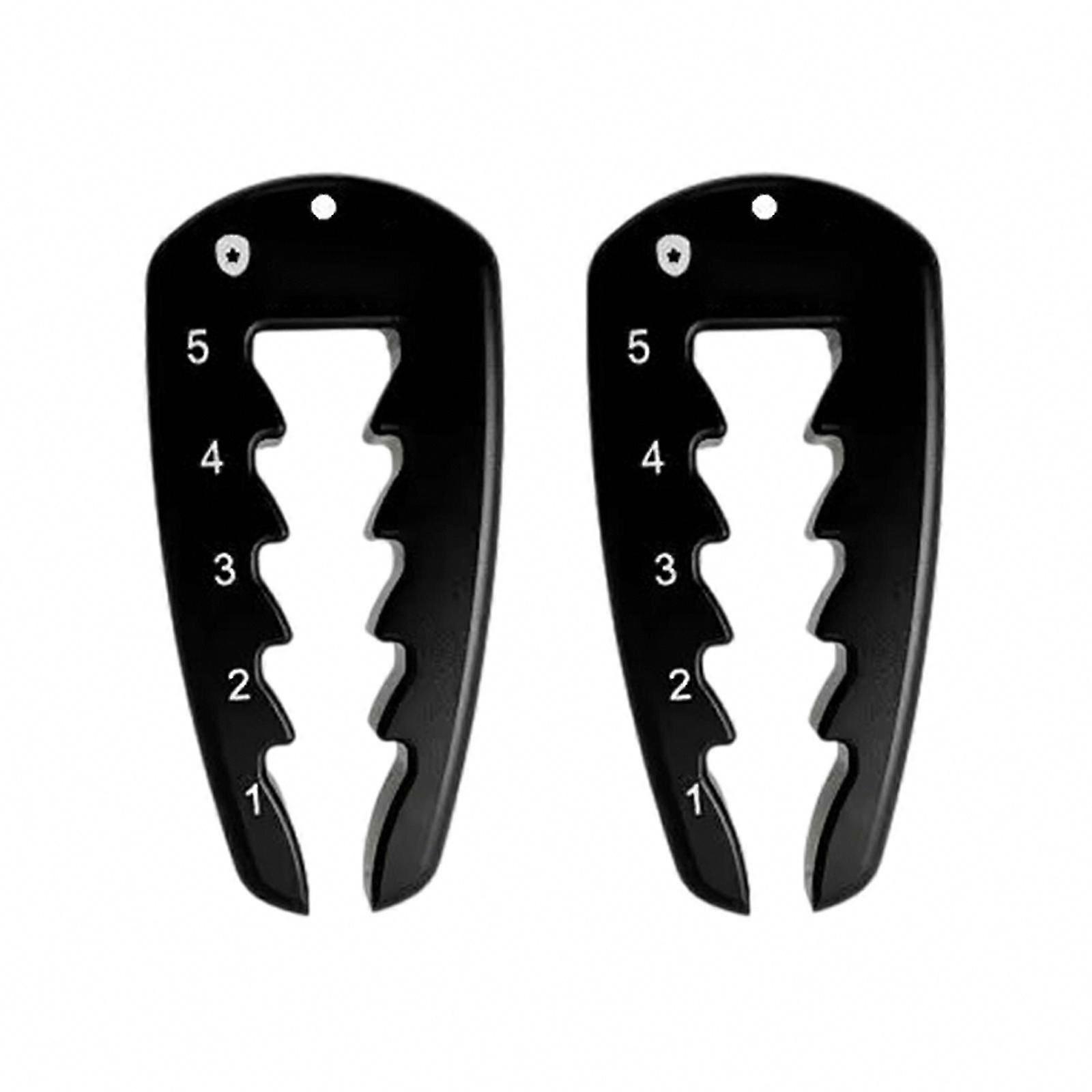 2Pcs Adjustable Golf Tees Height Tool Precisions Tees Height Setter Height Measuring Device for Consistent Swing White