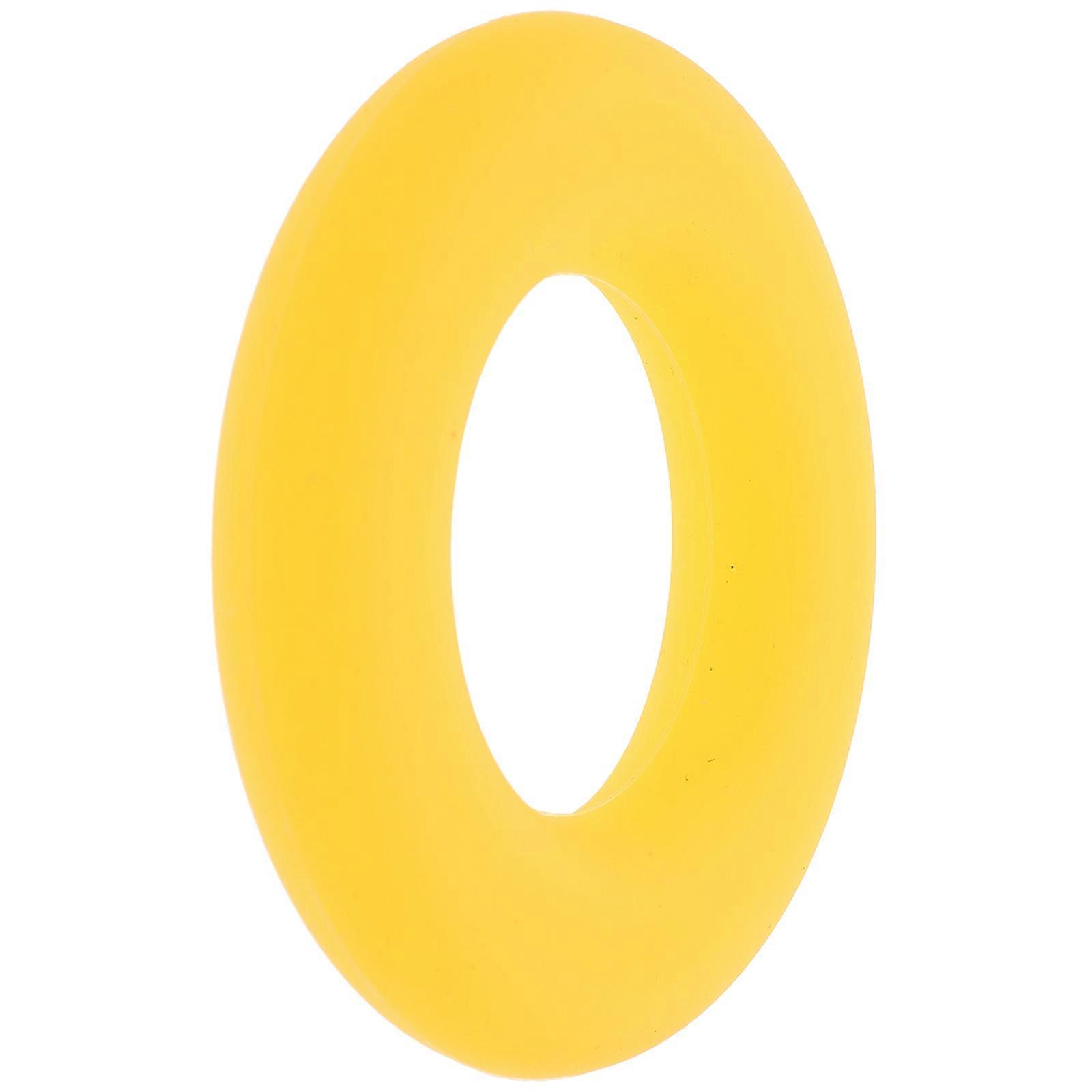 Yellow Saxophone Mute Ring Made of Silicone for Practice with Sound Absorber Effect 1 Piece