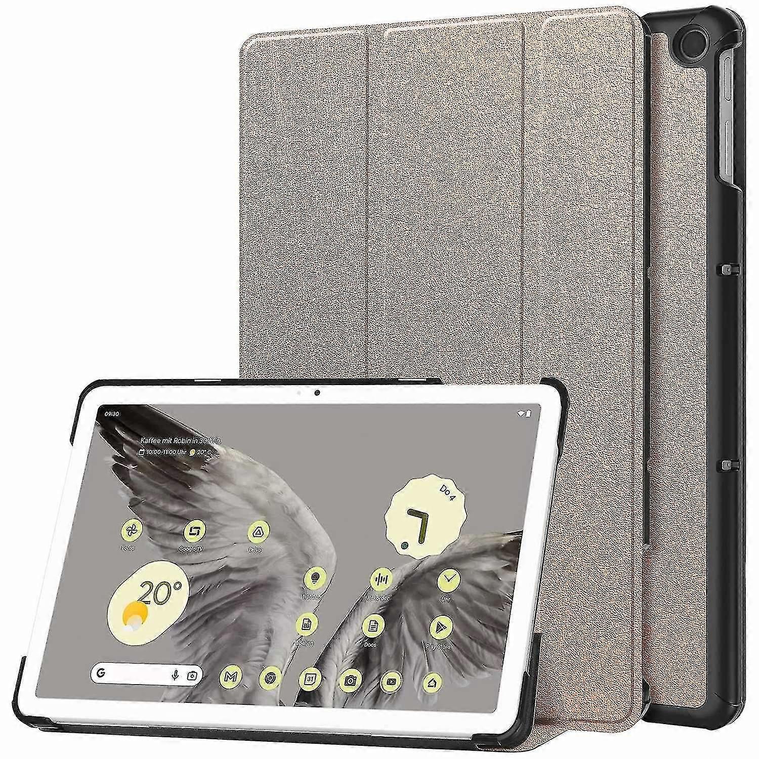For Google Pixel Tablet Tri-fold Stand Tablet Case Pu Leather Anti-drop Tablet Cover