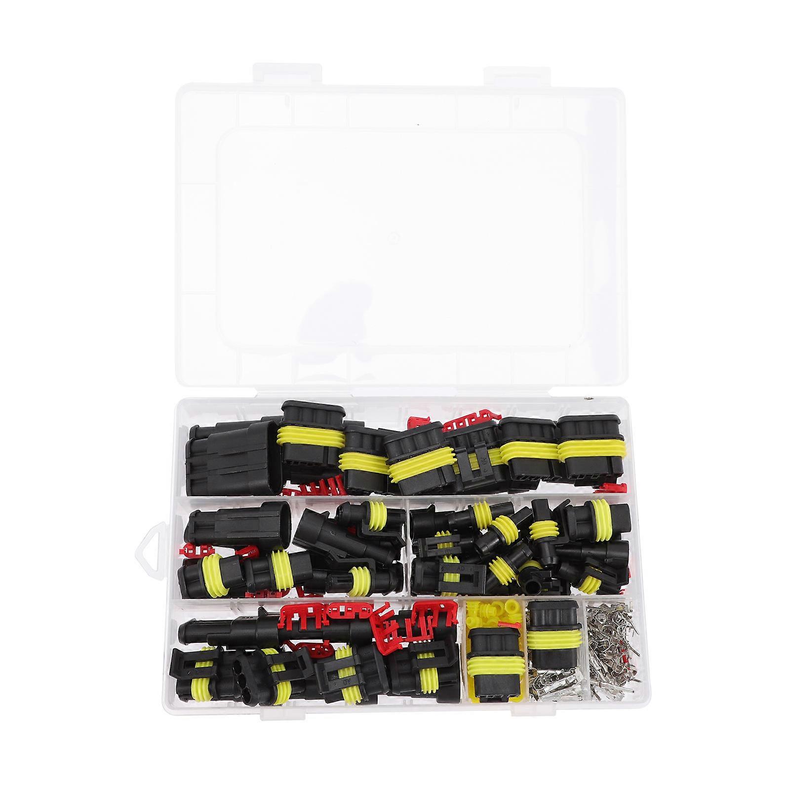 Flame Retardant Automotive Wire Connectors 1 Set Ideal For Headlights Fog Lights Replacement High Conductivity Durable Design