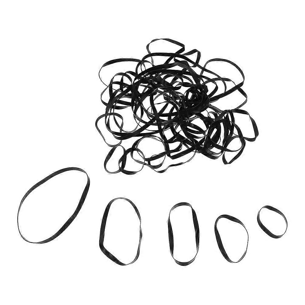 Thick Rubber Bands 50Pcs For Survival Supplies 13.50X0.40X0.10CM Black Organizing Items Durable Elasticity