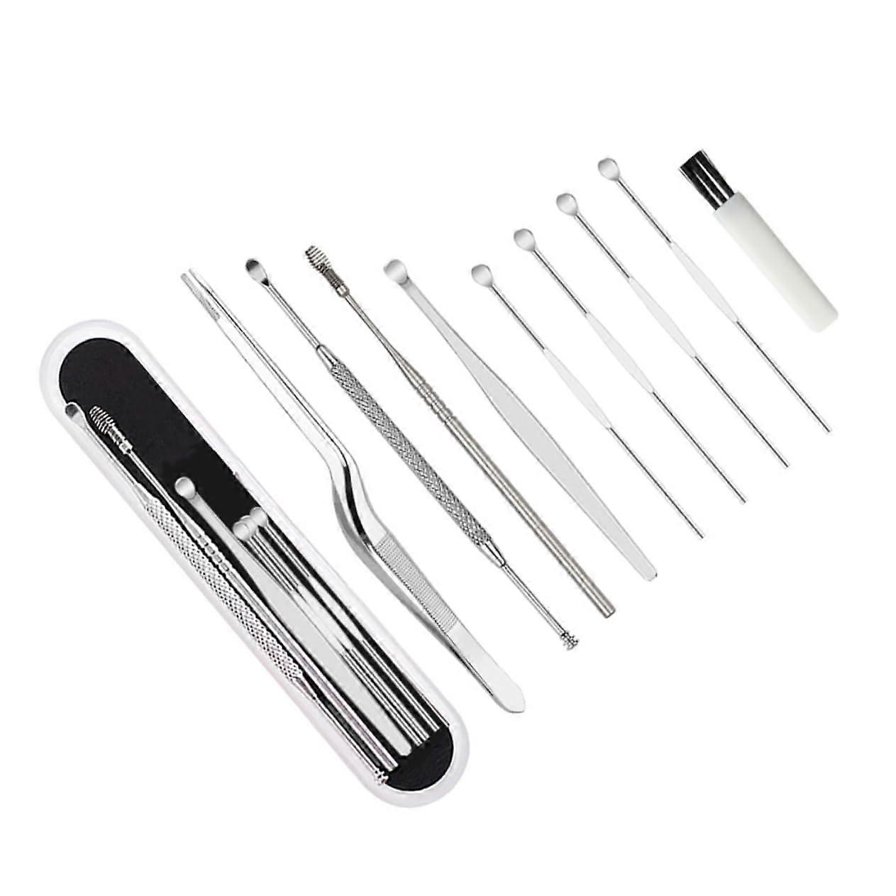 Ear Cleaner 8-Piece Set With Storage Box, Gentle Cleaning And Massage Tools, Portable Non-Slip For The Whole Family