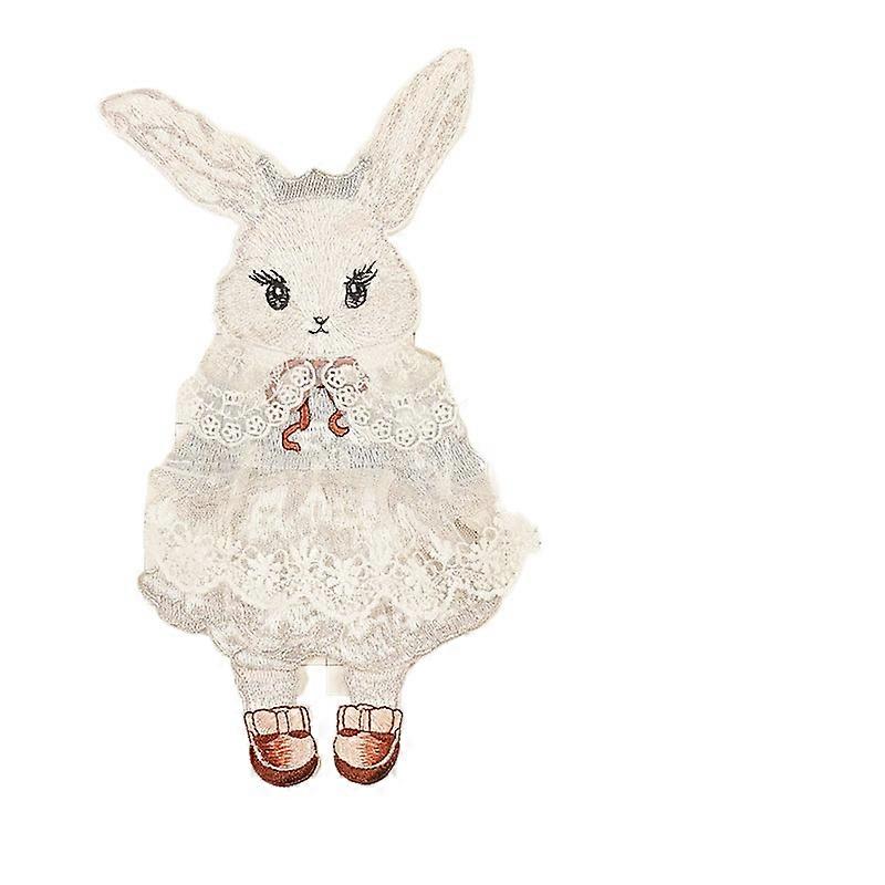 Cartoon cute rabbit dog clothes patches decorative patterns computer embroidery