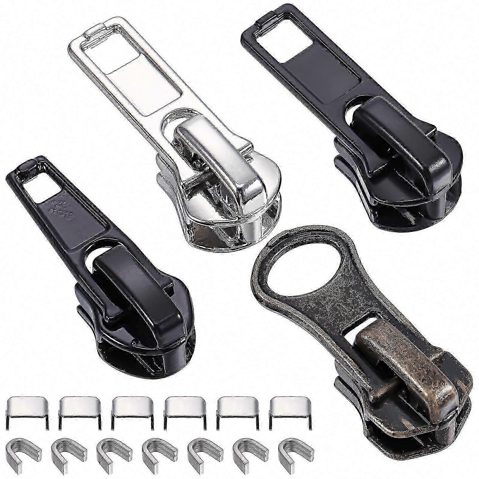 1 Set Metal Zipper Pullers Replacement for Jacket Coat Purse