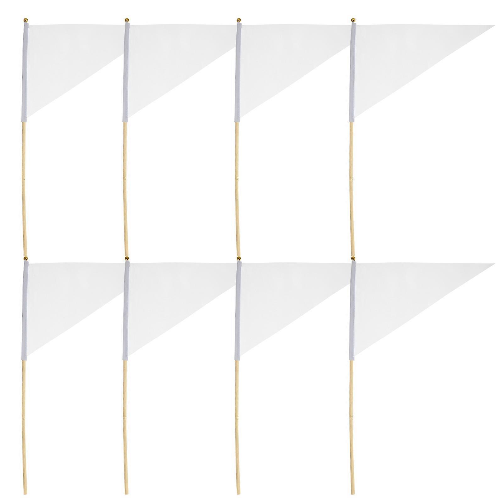 16 Pcs Garden Marking Flags With Poles For Lawn Identification In Various Outdoor Occasions Like Gardens And Camping