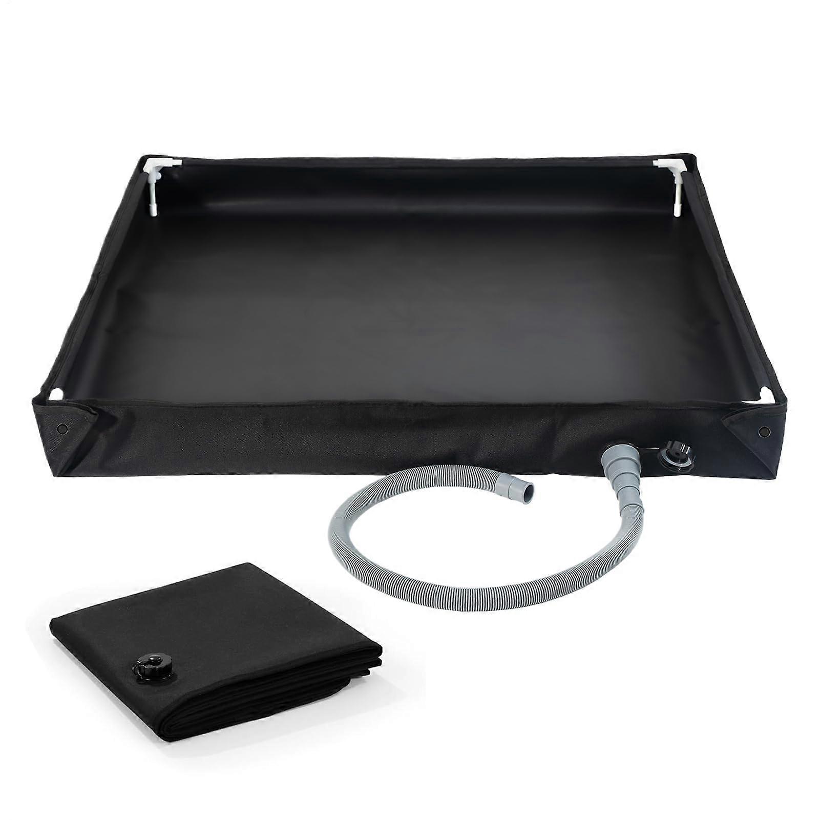 Portable Shower Tray Compact Shower Base with Drain Hose, Camping Shower Tray