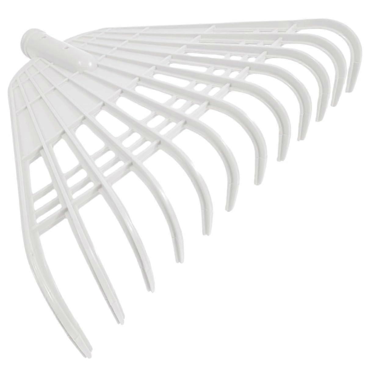 Garden Rake With Portable Grass Catcher For Leaf Removal And Lawn Cleanup