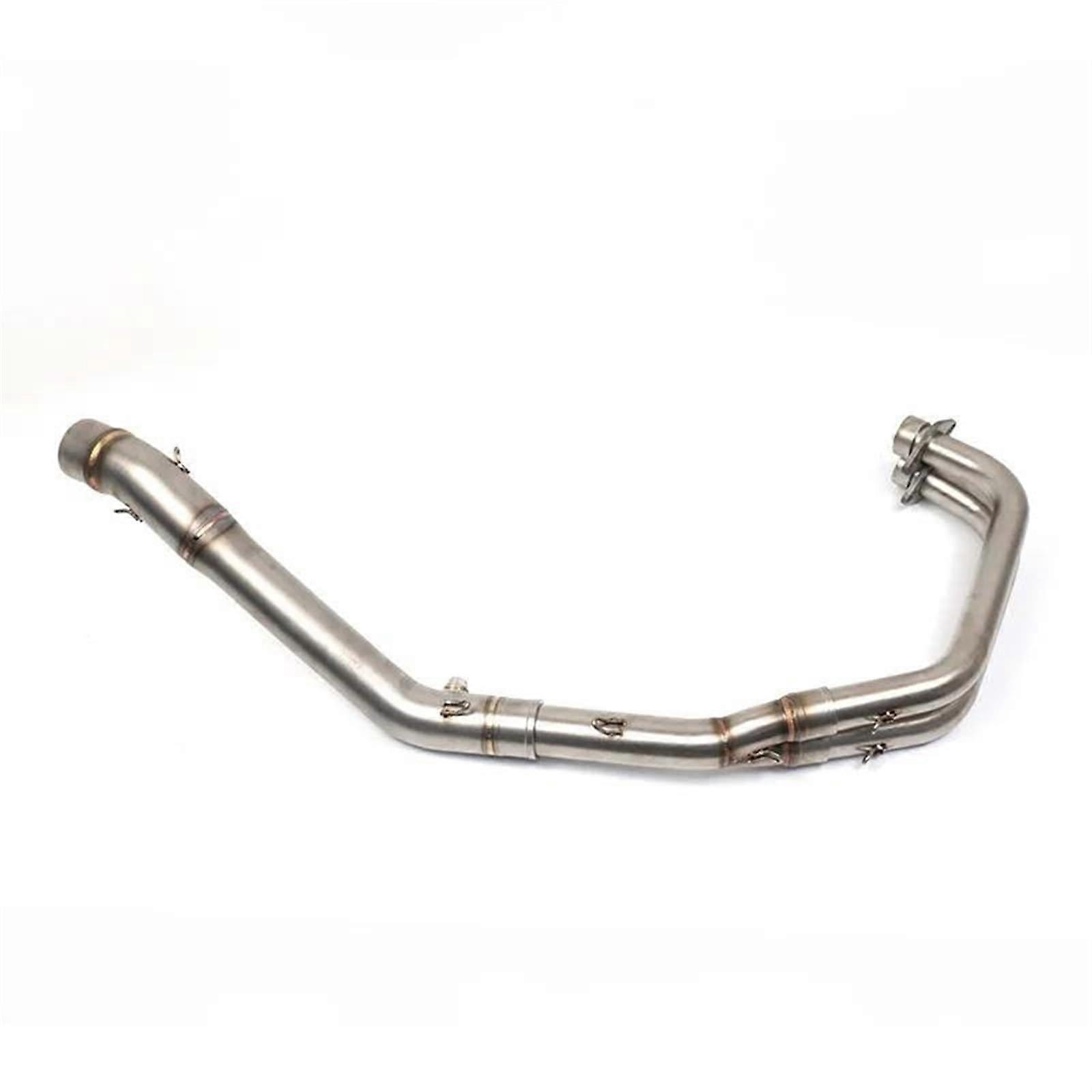 Exhaust system motorcycle systems exhaust pipe modified front connecting pipe for Yamaha MT03 MT03 YZF R3 R25 YZFR3 YZFR25 (Silvery)