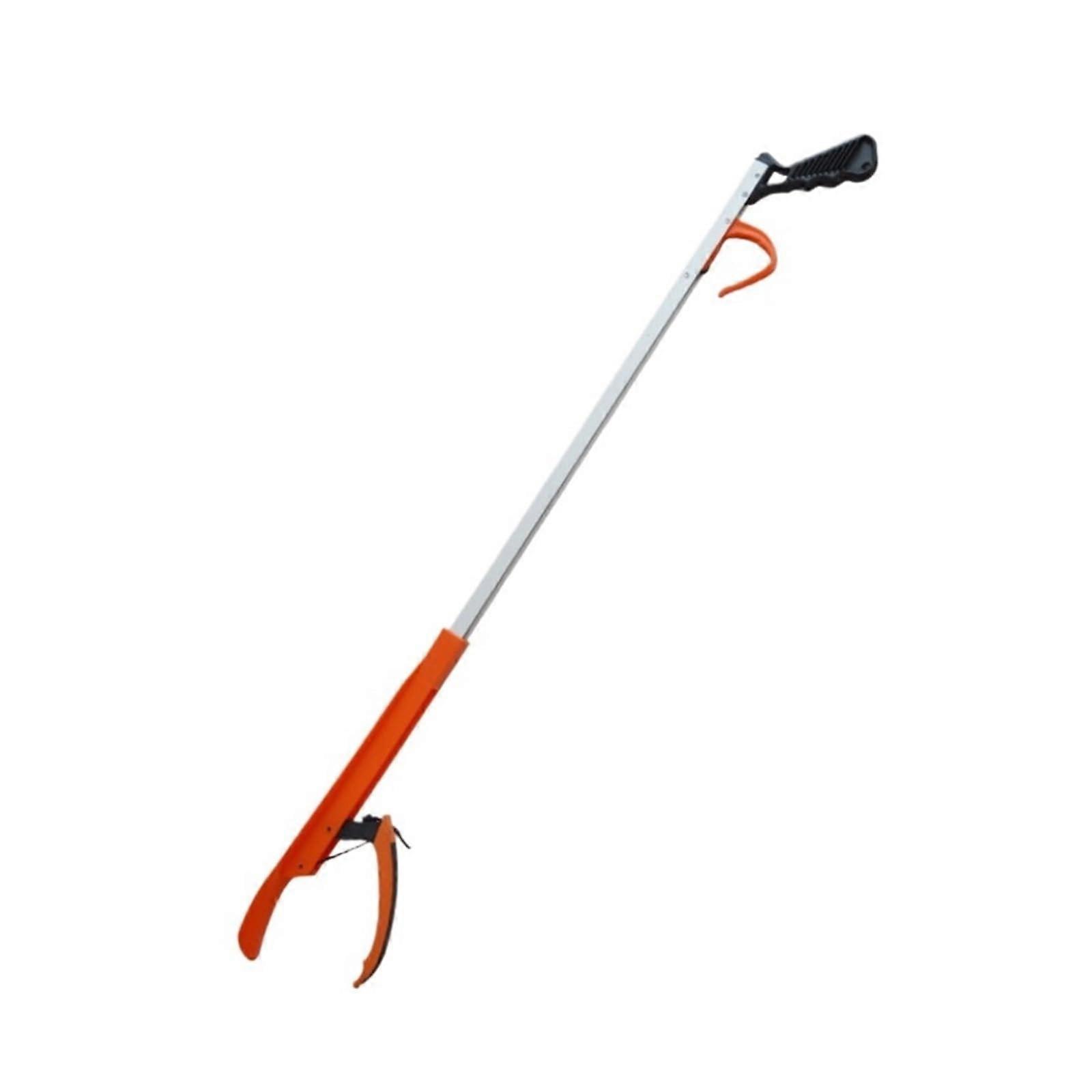 Grabber Pick Up Reacher Rubbish or Litter Picker Extension Grabber Full Handle Trigger Grabber Tool 75cm Orange