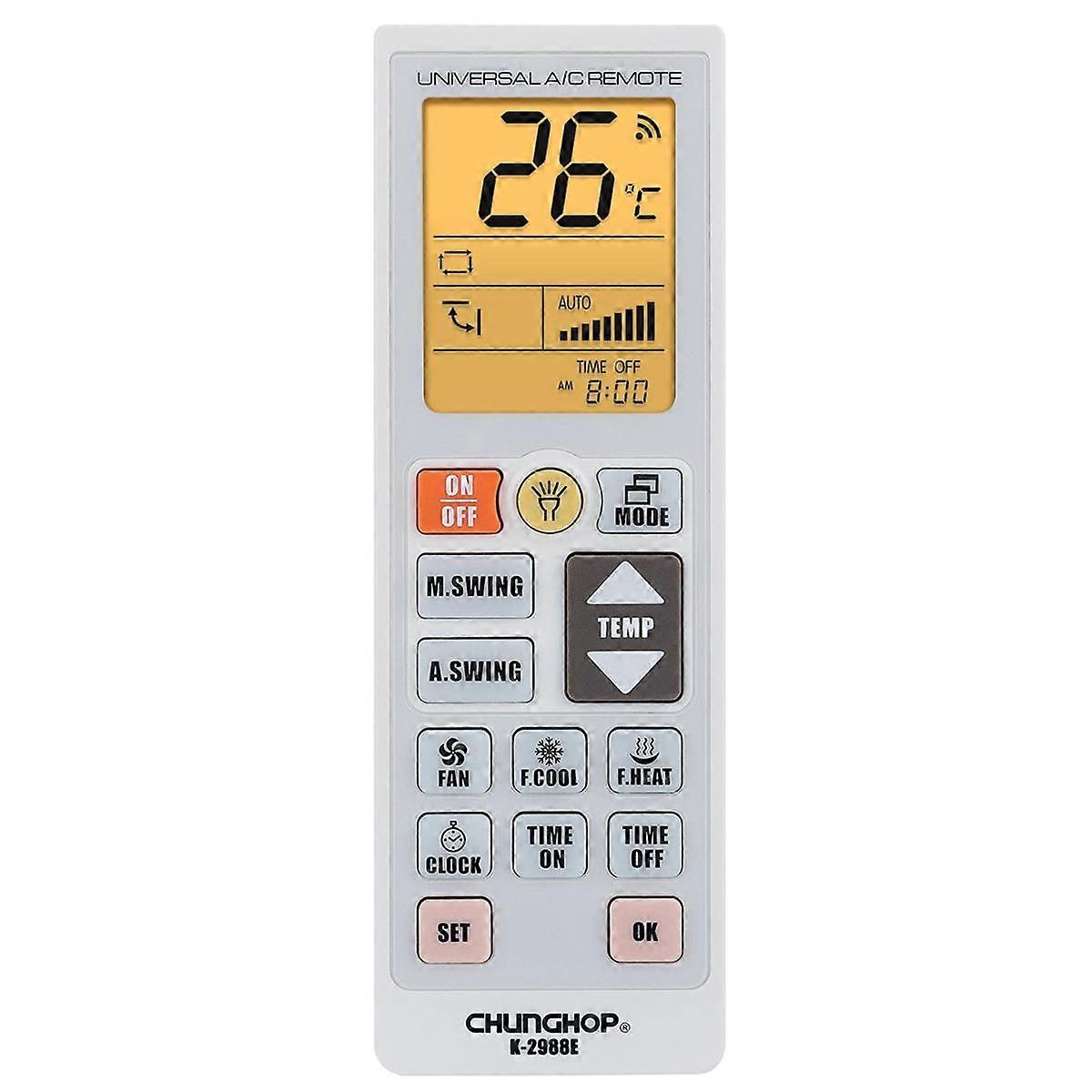 K-2988E Universal Air Conditioner Remote Control K-2988E(White)