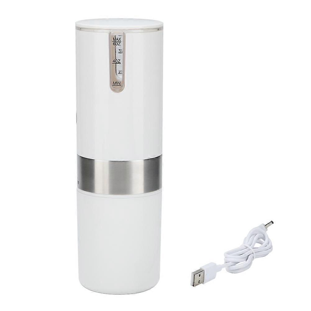 Portable Electric Coffee Maker Fully Automatic Capsule Coffee Machine for Home Mini USB Coffee Maker, White