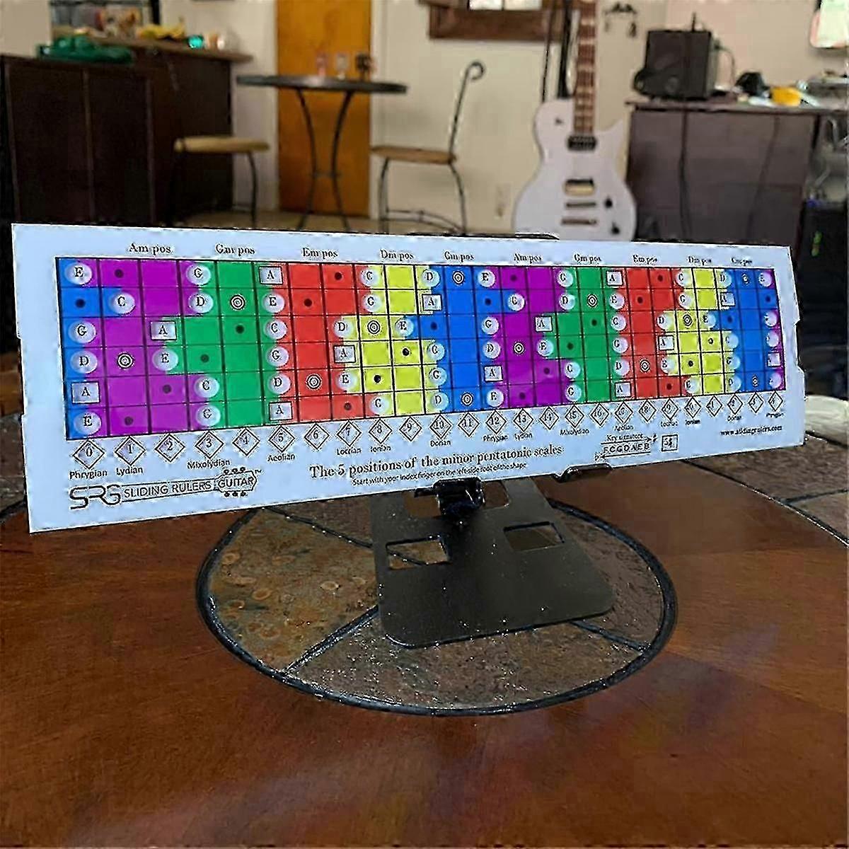 Guitar Sliding Ruler for Practicing Pentatonic, Diatonic, and Mode Scales