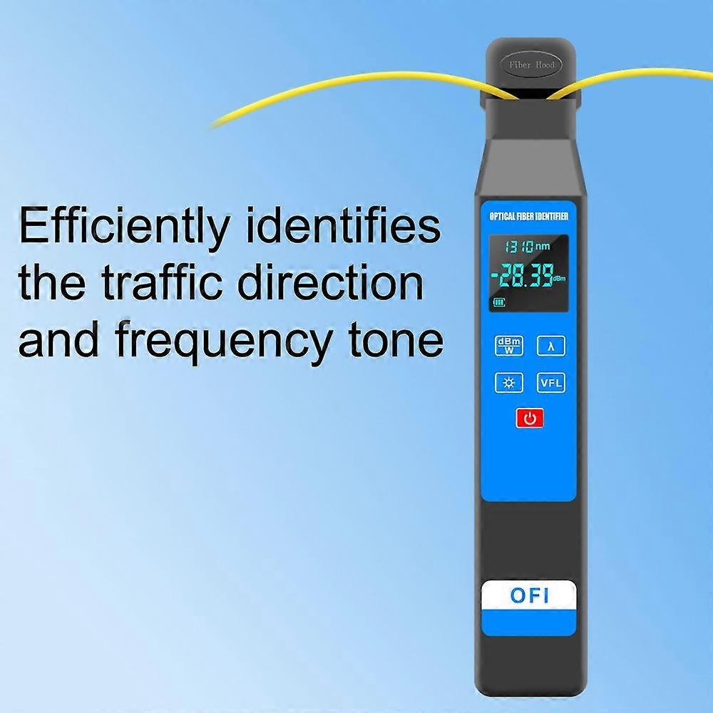Professional LCD Display Fiber Optical Identifier Portable 4-in-1 Clamp 10mw Visual Fault Locator Optical Fiber Direction Identifier Suitable for 3.0/