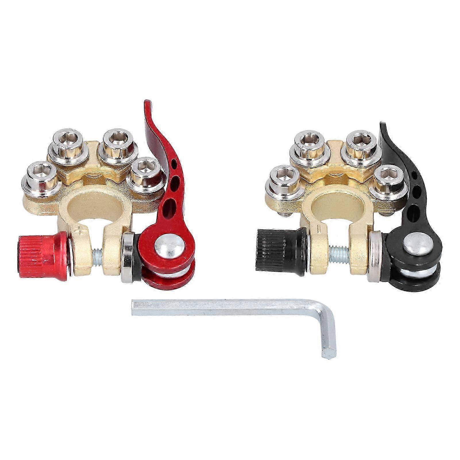 Battery Terminal 4 Way Positive Negative Car Connector Clamp for Truck Vehicle X0374