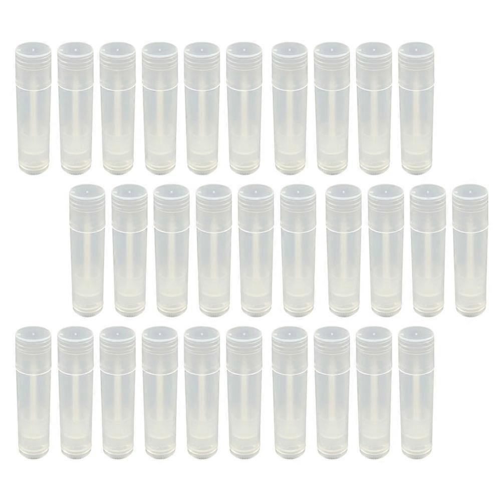 Lip Balm Containers Empty Lip Balm Tubes Home Use Transparent Pe Storage Container 30Pcs