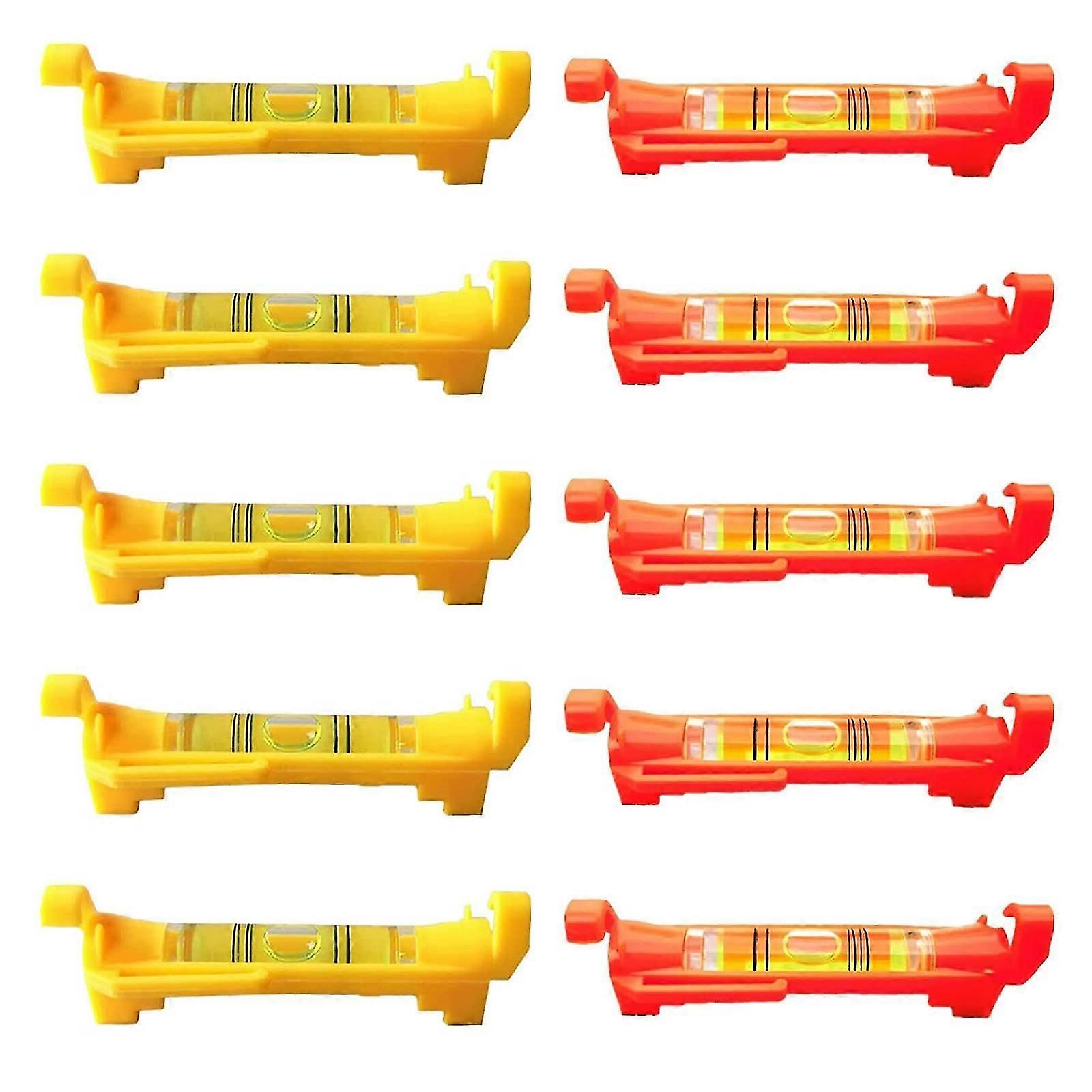 10 Pcs Mini Spirit Level, String Level, Tile Level, Mason Cord, Spirit Level, Suitable for Masonry, Plumbing