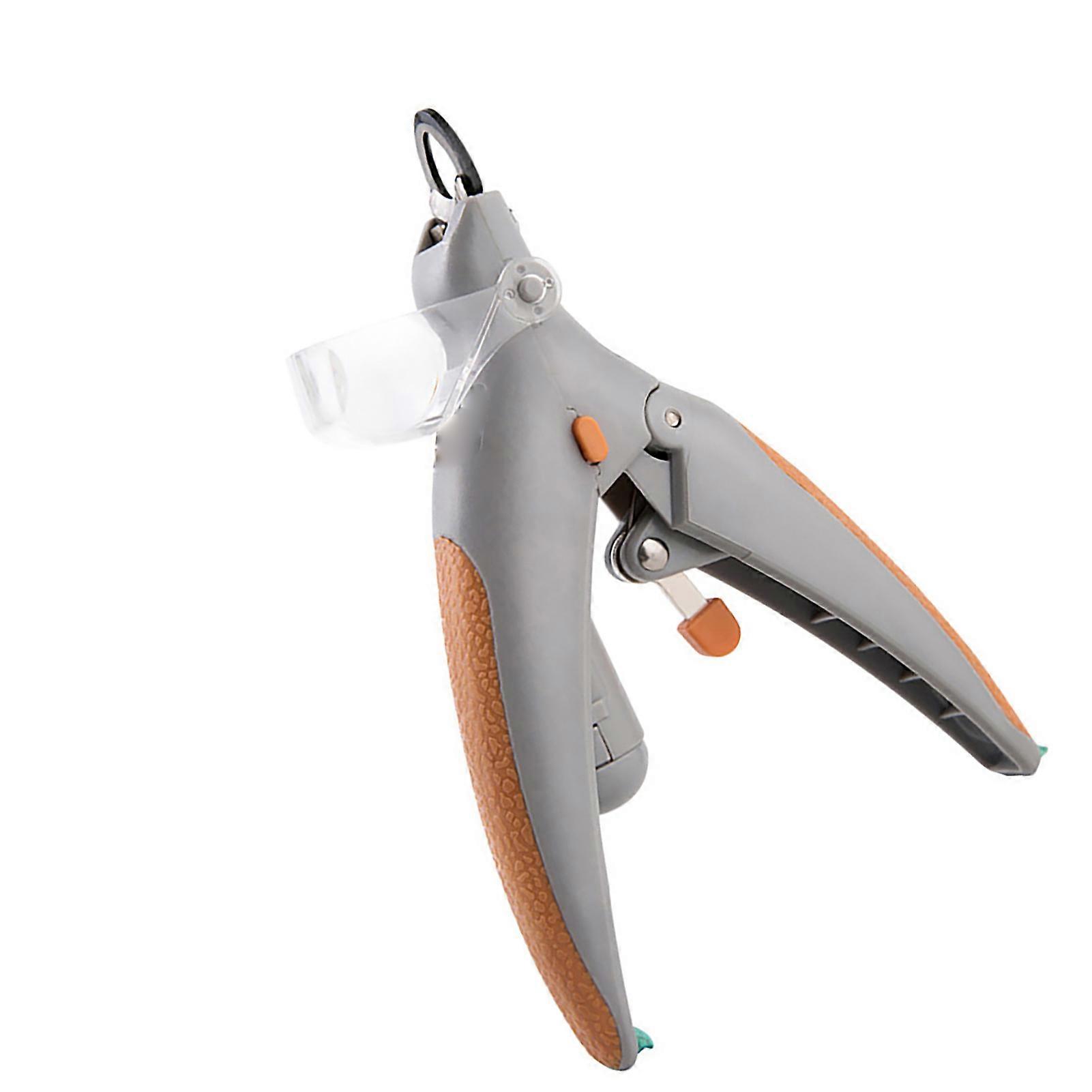 Illuminated Cat Nail Clippers with LED Light, 5X Magnification, 15x9x3cm