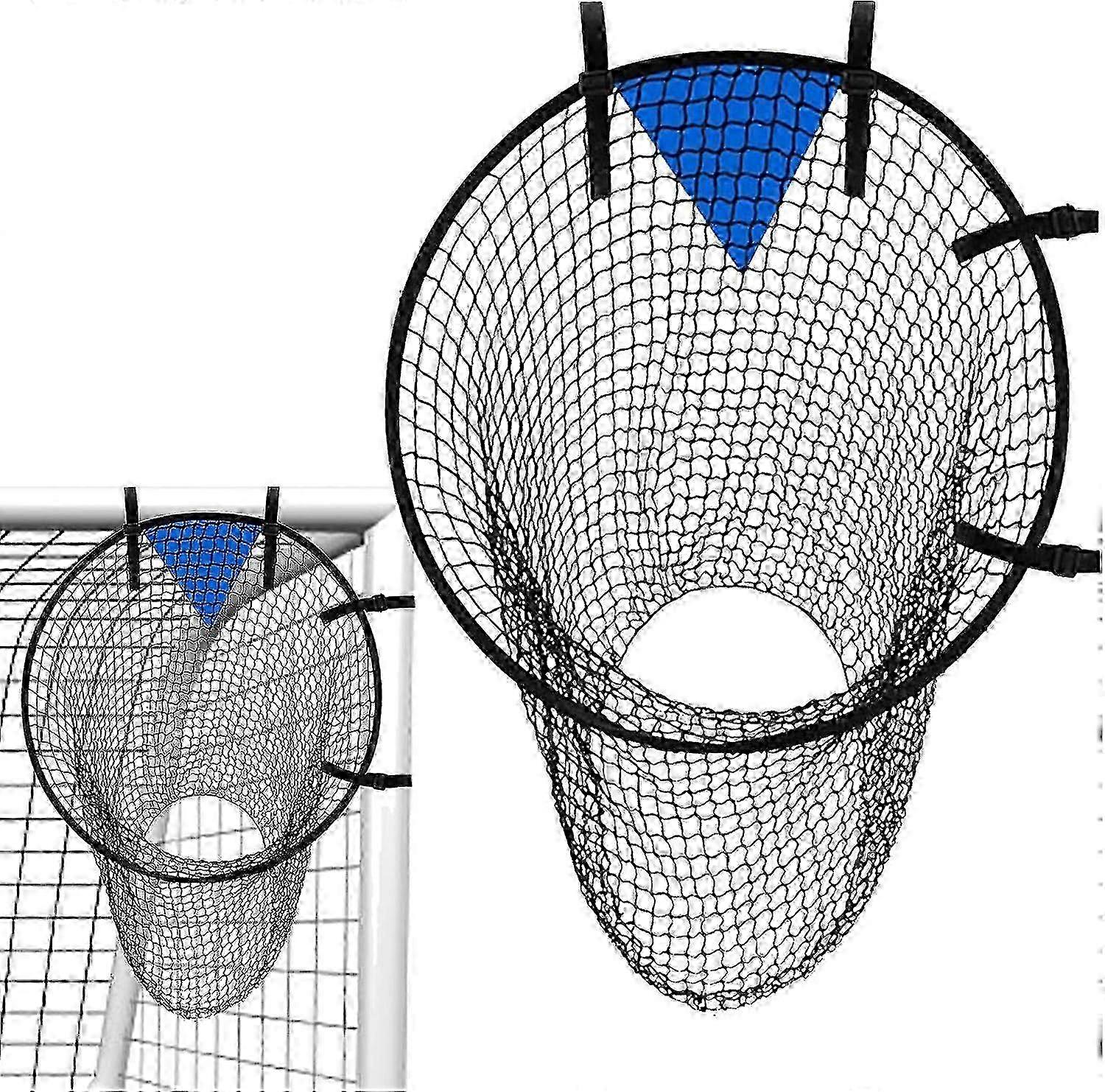 2-in-1 Adjustable Football Goal and Target Net for Soccer Training - 60cm Kicking & Throwing Practice Bag