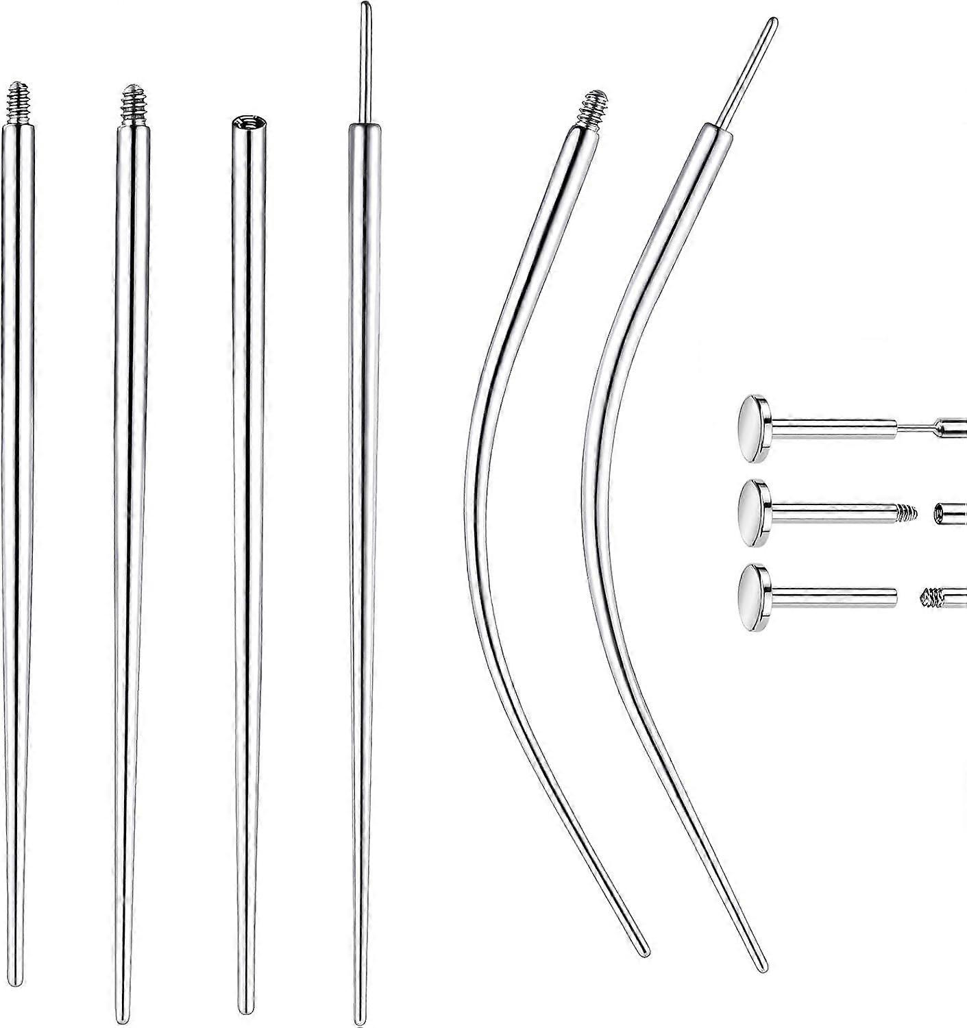 16g Piercing Taper Insertion Tool - Flat Back Earring Applicator Tool 316lvm