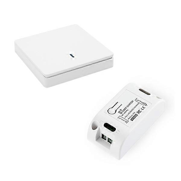 Wireless Smart Light Switch RF 433MHz Lighting Control Intelligent Switch AC 90-250V 10A Module (1-WELLNGS