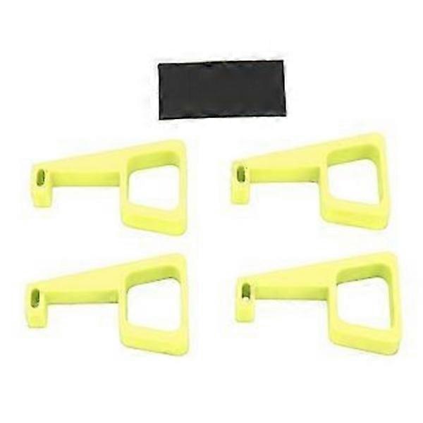 4 pcs Game Console Horizontal Stand Prevents Non-Slip Cooling Feet Console Raising Bracket for PS4 Pro Yellow