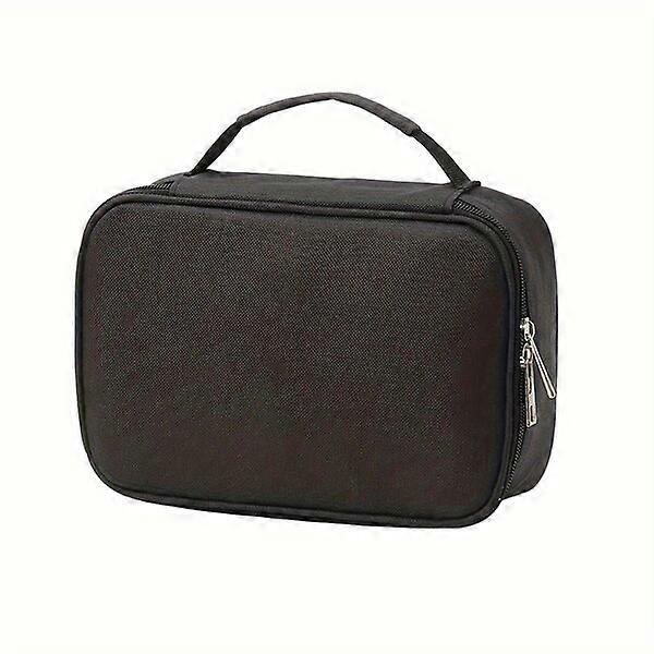 Multifunctional canvas pencil case with multiple compartments, suitable for creative people