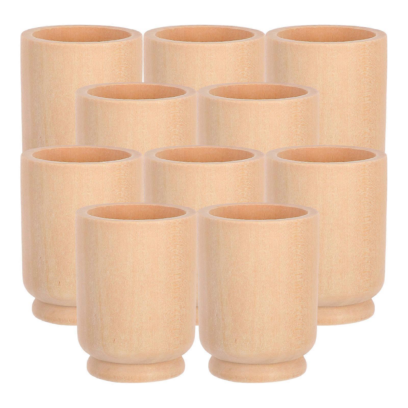 10pcs Wood Easter Egg Display Table Cup Easter Egg Display Stand Easter Home Decor Egg Shaped Cup Easter Egg Display Holder