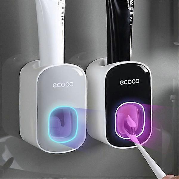 Wall Mount Automatic Toothbrush Holder BLACK black