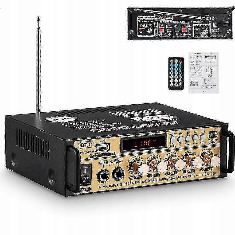 Hifi Bluetooth Amplifier Bass Power Bt 300w