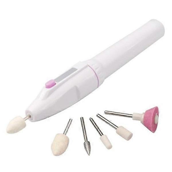 5-in-1 Practical Manicure and Pedicure Nail Grinder White