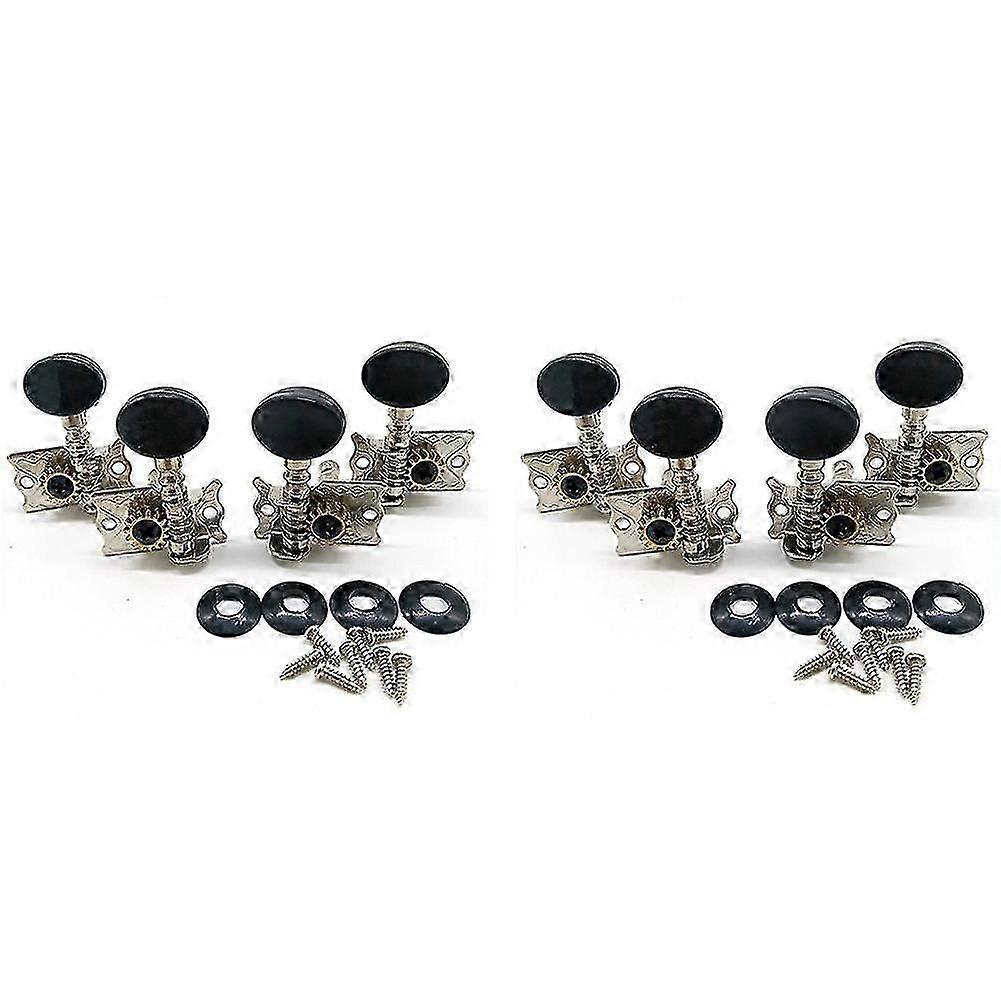 Tuning Pegs Tuners Machine Heads 4r 4l For 4 String Ukulele Guitar Bass Parts Repair Tools Kits Acc