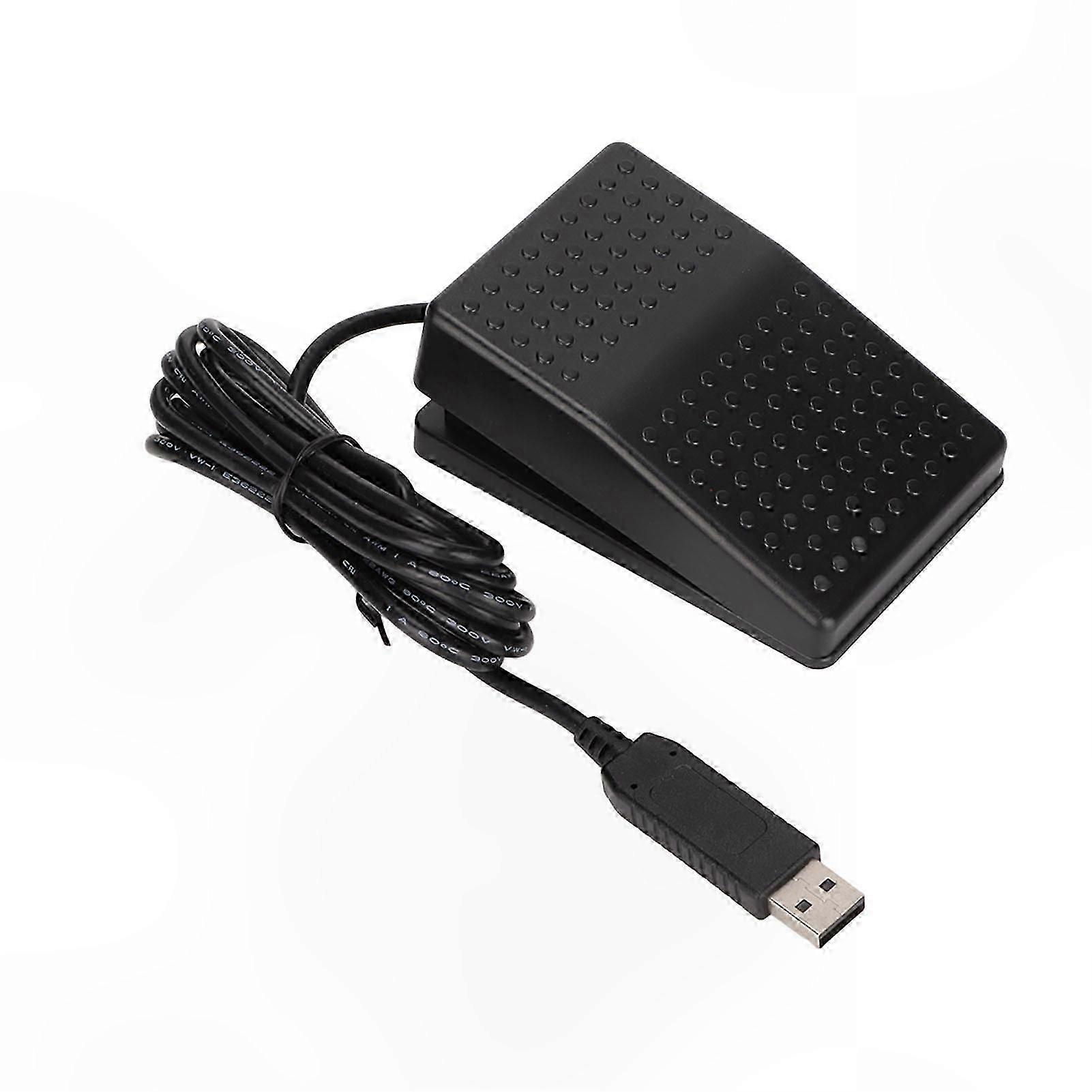 Customizable USB Foot Switch with LED Light for Computer Keyboard and Mouse Operation