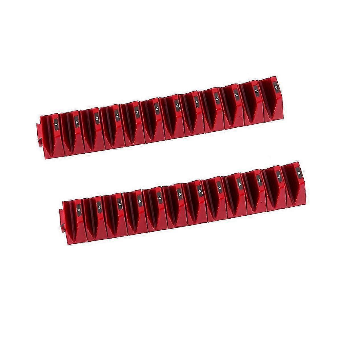 2set Magnetic Modular Wrench Organizer-12 Slots Tool Drawer Storage System, Adjustable Wrench Rack