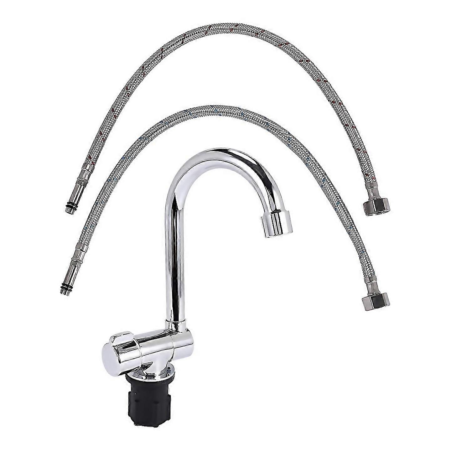 Pour Robinet d’eau chaude froide pliable 360 Dgree à poignée unique pour RV