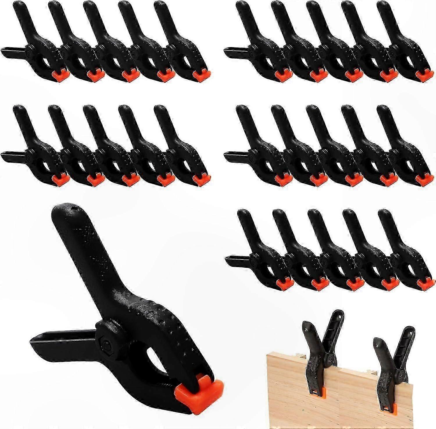 20-Pack Extra-Large 2" Spring Clamps for Gluing Projects