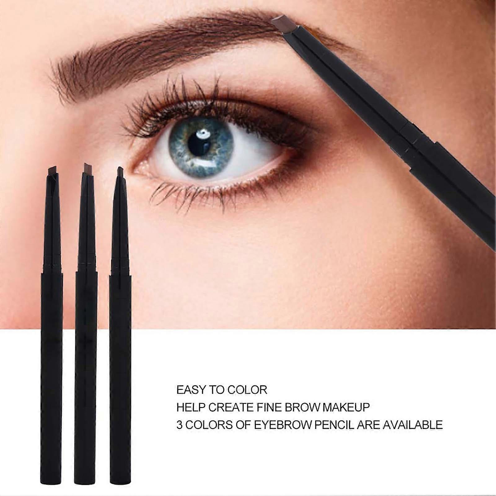 Waterproof Eyebrow Pencil 3pcs Set Light, Medium & Dark Coffee