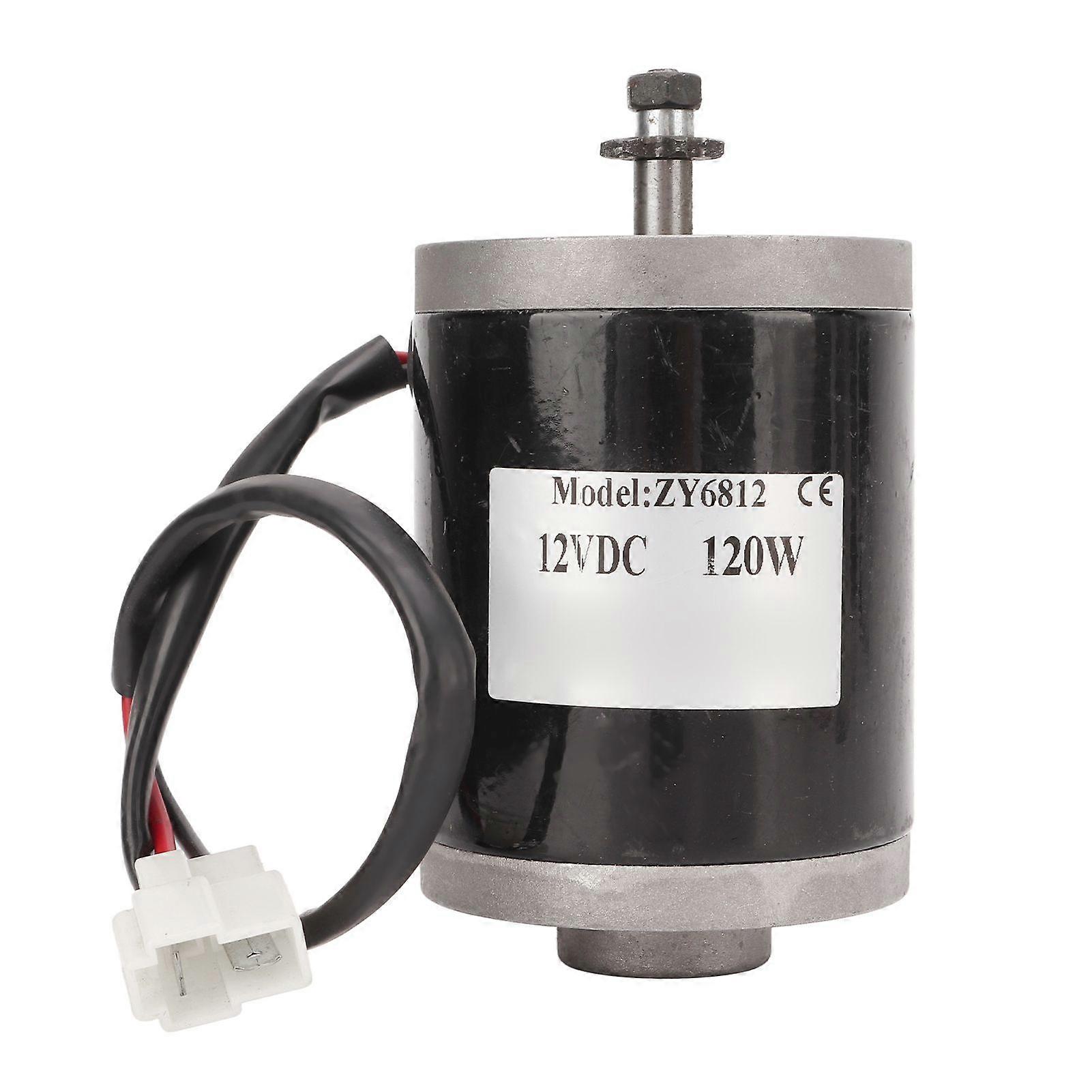 12V 120W Brushed Motor High Speed Small Brushed Motor with Belt Pulley for Electric Scooters Electric Bikes DIY Generator